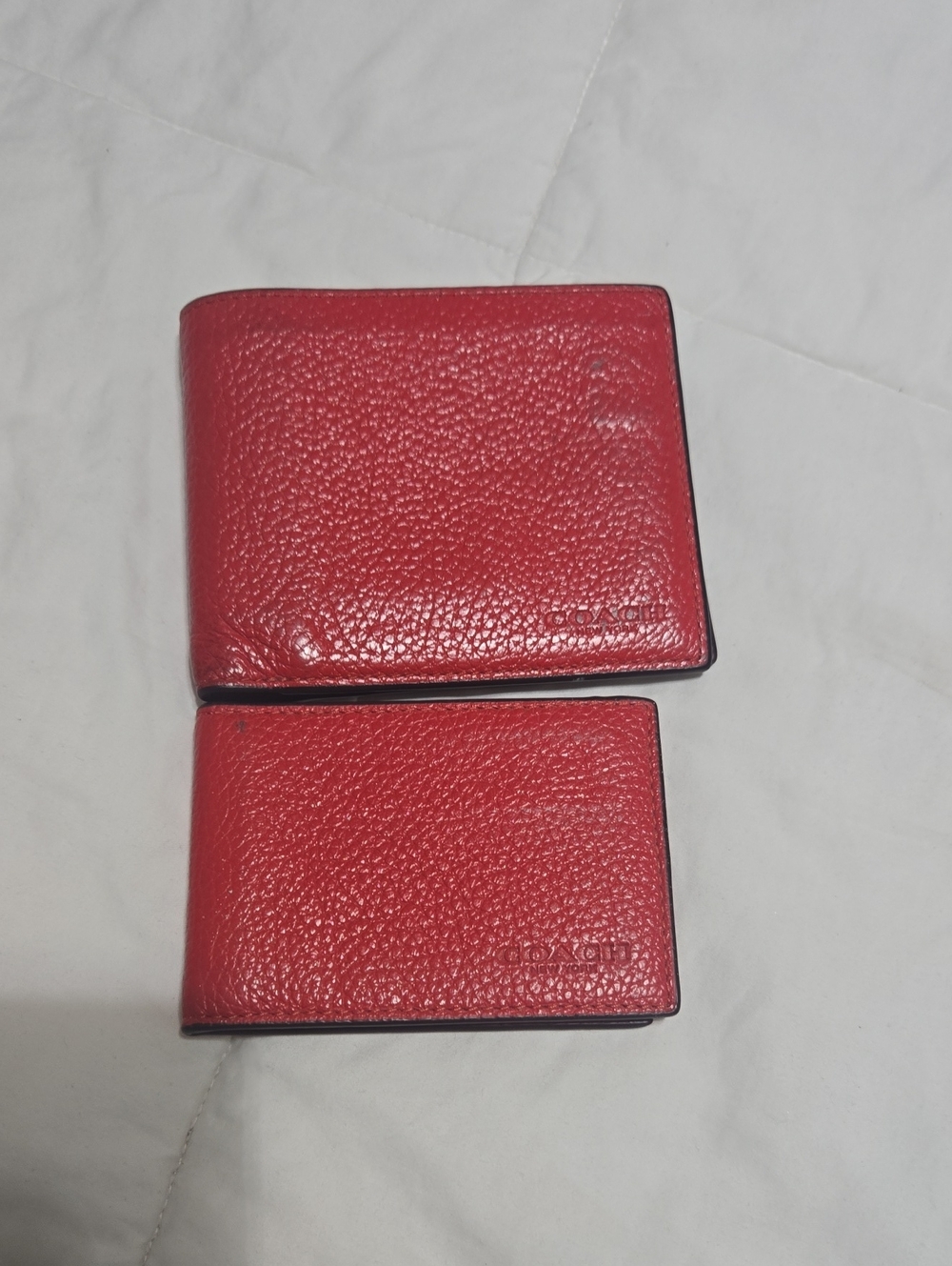 Coach Men's Red Wallet